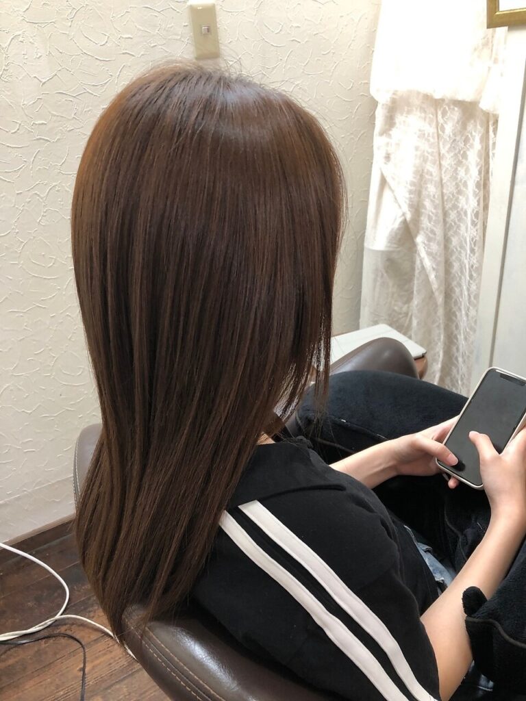 髪質改善してお手入れしやすくしたいとの要望でキラ髪をしました
